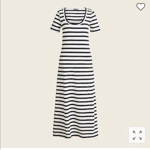 J. Crew knit midi-dress in stripe, size M, NWT